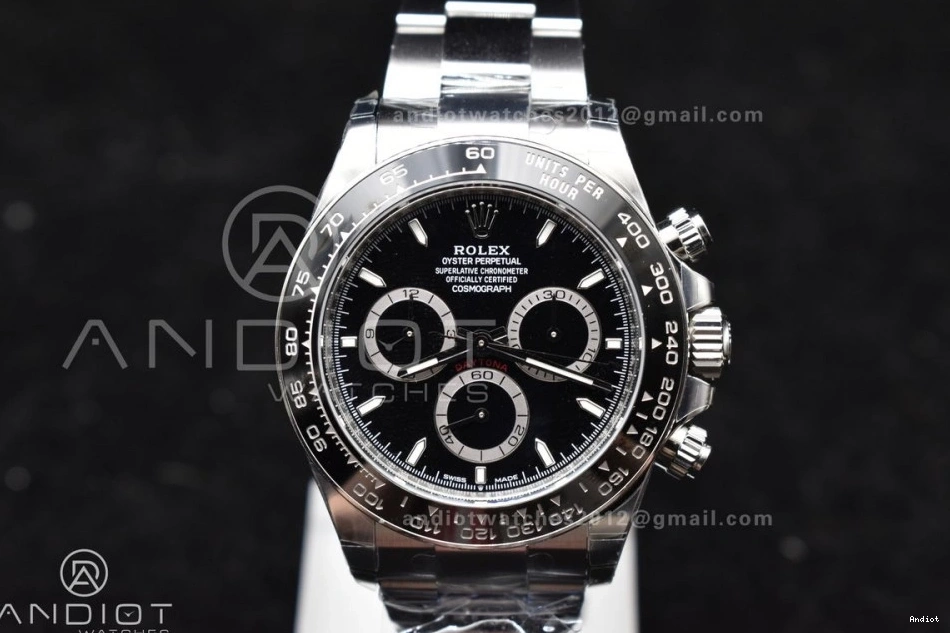Comfortable Daytona BTF 1:1 Best Bracelet 777 SS DD 904L Black Edition Steel On 126500 Dial 0815